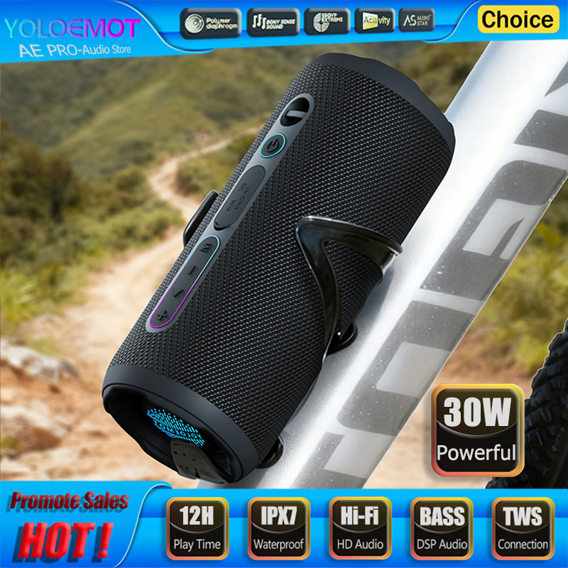 Portable Bluetooth Speaker Waterproof Ipx7 - 30 ワットポータブル Bluetooth スピーカーワイヤレス EQ サブウーファー屋外
