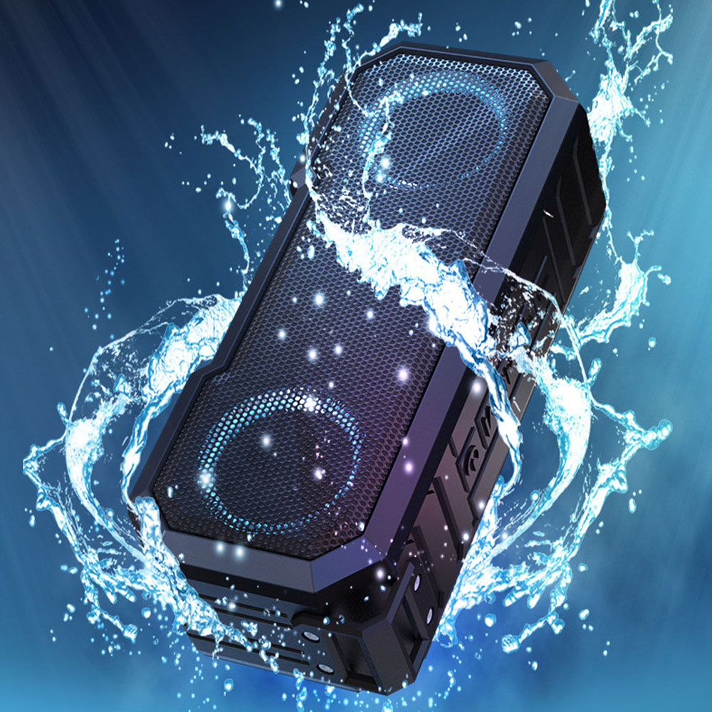 Portable Bluetooth Speaker Waterproof Ipx7 - ポータブル Bluetooth スピーカー ワイヤレス フラッシュライト スピーカー