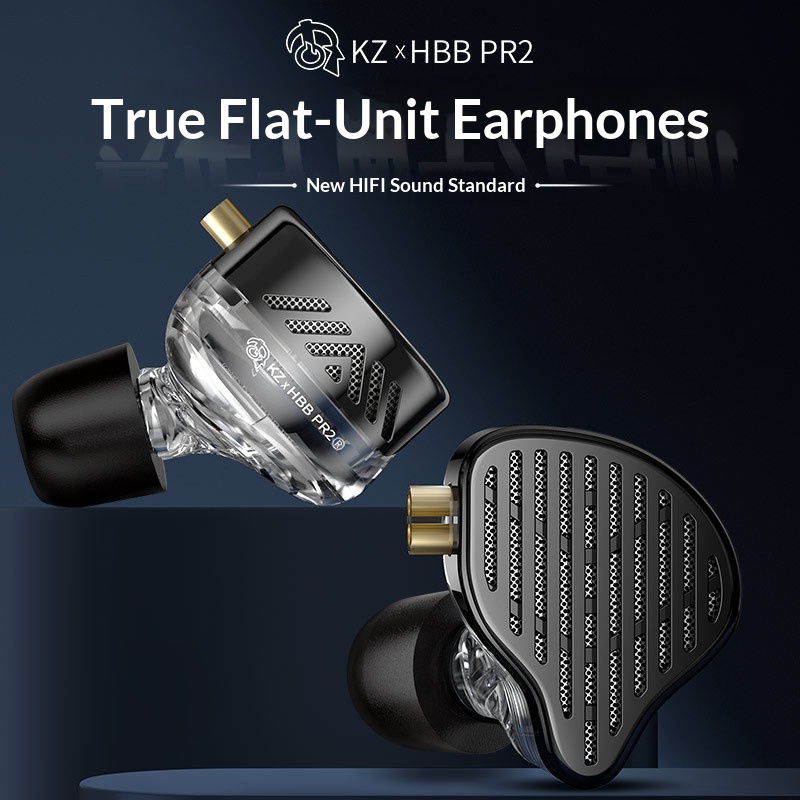 Planar Magnetic Iem Earphones - 在庫あり Kz‑Pr2 プランナーマグネット方式のイヤホン、ハイファイオーディオ愛好家向け、スタジオモニター、高音質、取り外し可能