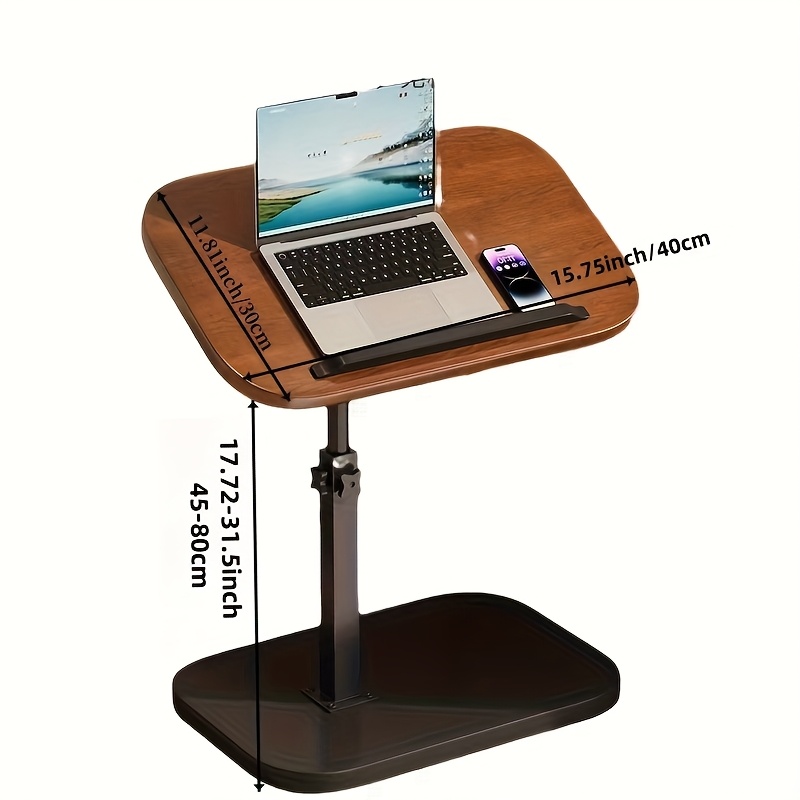 ブラックウォールナット製スイベルノートパソコンデスク、高さ調 - Laptops のレビューと価格