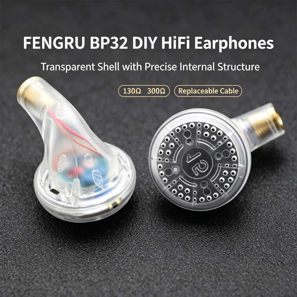 FENGRU BP32 DIY 130 オームベリリウムフィ - Planar Magnetic Iem Earphones のレビューと価格