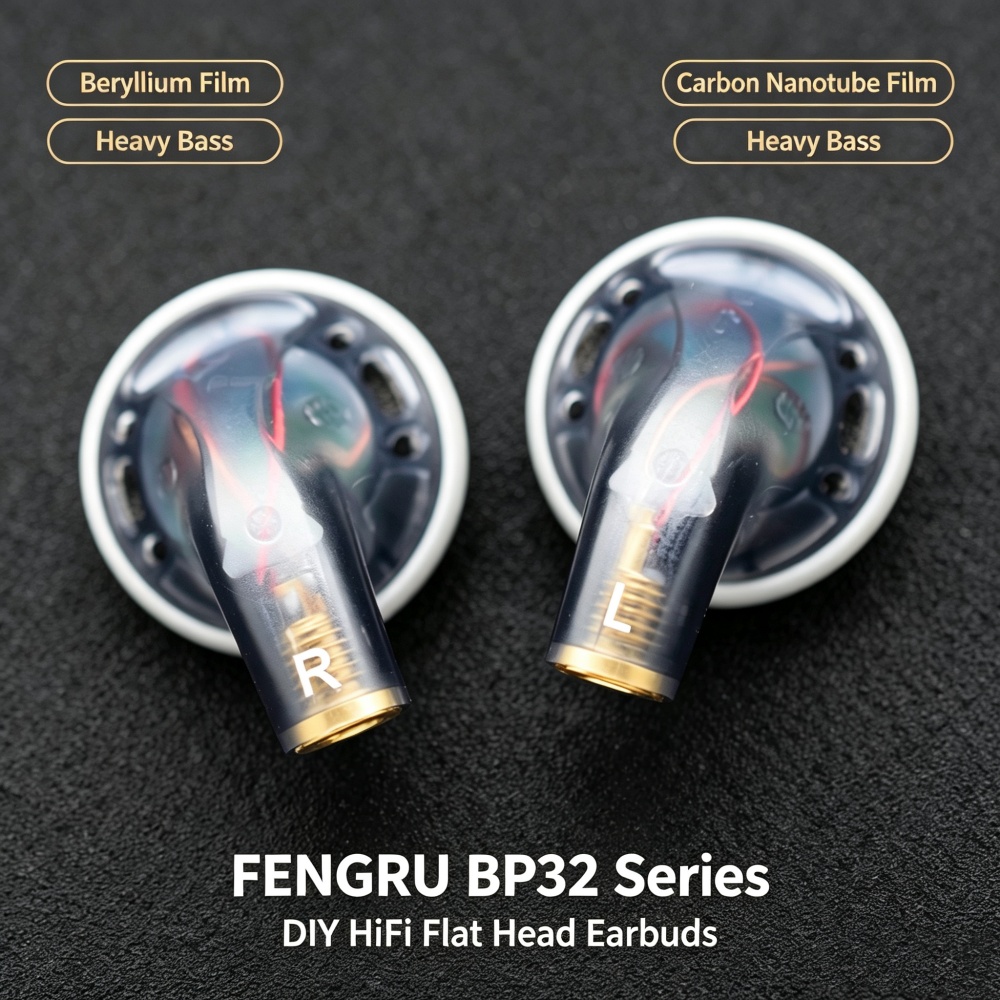 FENGRU BP32 DIY 130 オームベリリウムフィ - Planar Magnetic Iem Earphones のレビューと価格
