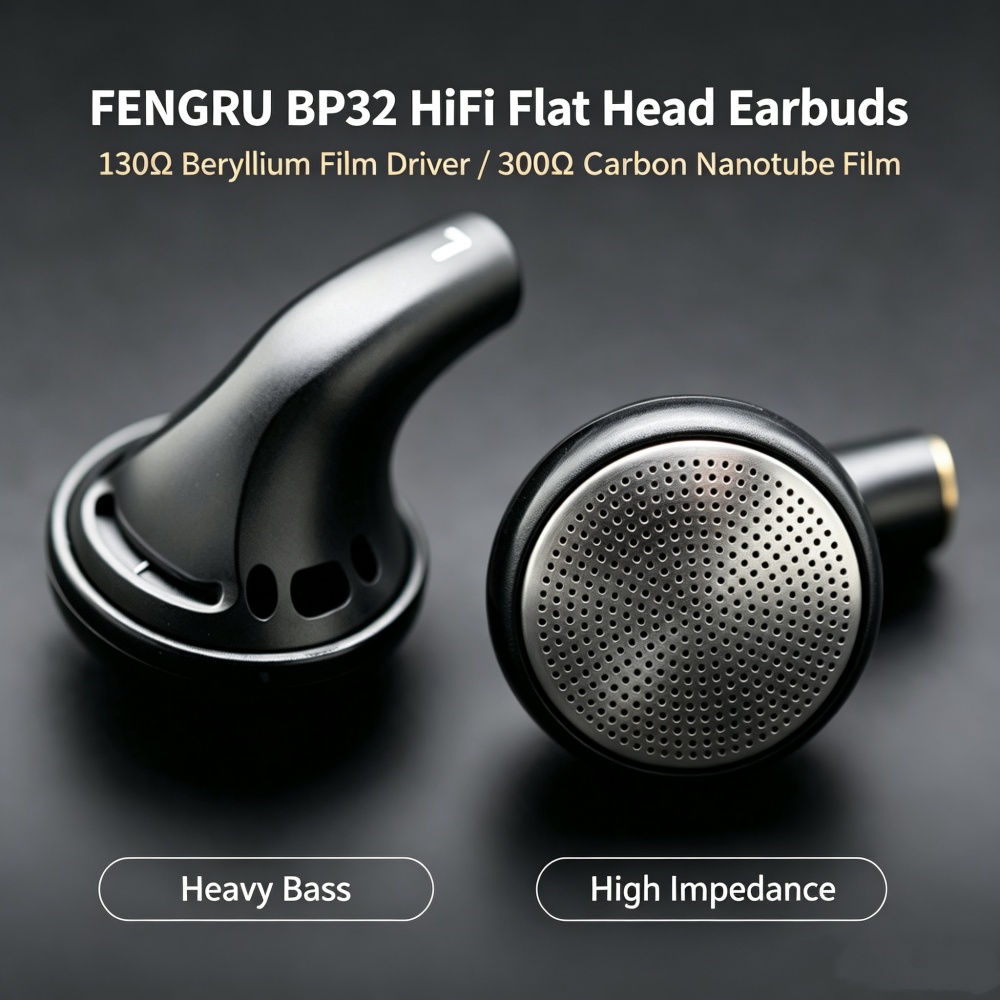 FENGRU BP32 DIY 130 オームベリリウムフィ - Planar Magnetic Iem Earphones のレビューと価格