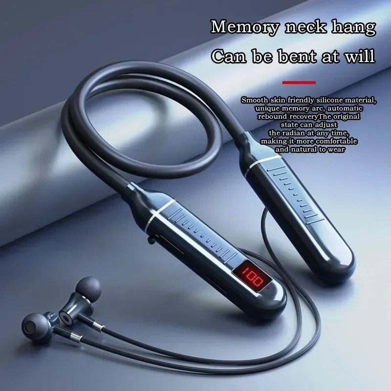 ワイヤレス Bluebooth イヤホンネックバンドヘッドフ - Magnetic Neckband Sports Earphones のレビューと価格
