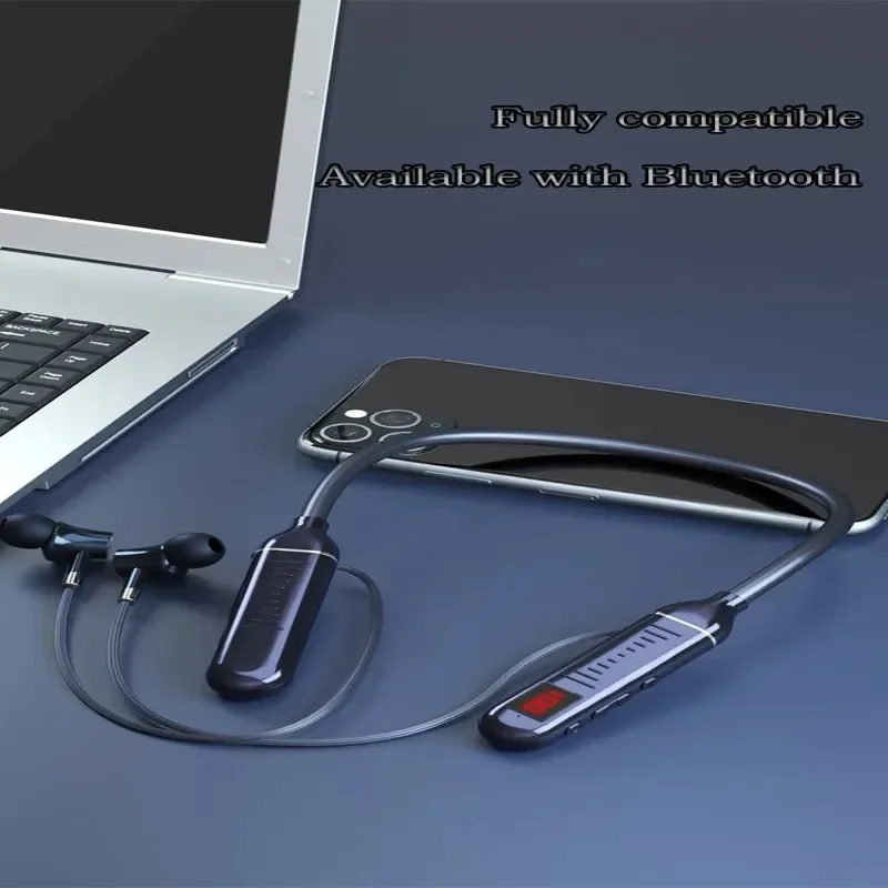ワイヤレス Bluebooth イヤホンネックバンドヘッドフ - Magnetic Neckband Sports Earphones のレビューと価格